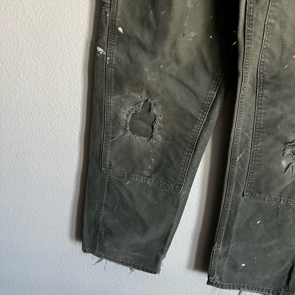 Carhartt B136 MOS green double knee work wear carpenter pants - Picture 12 of 15